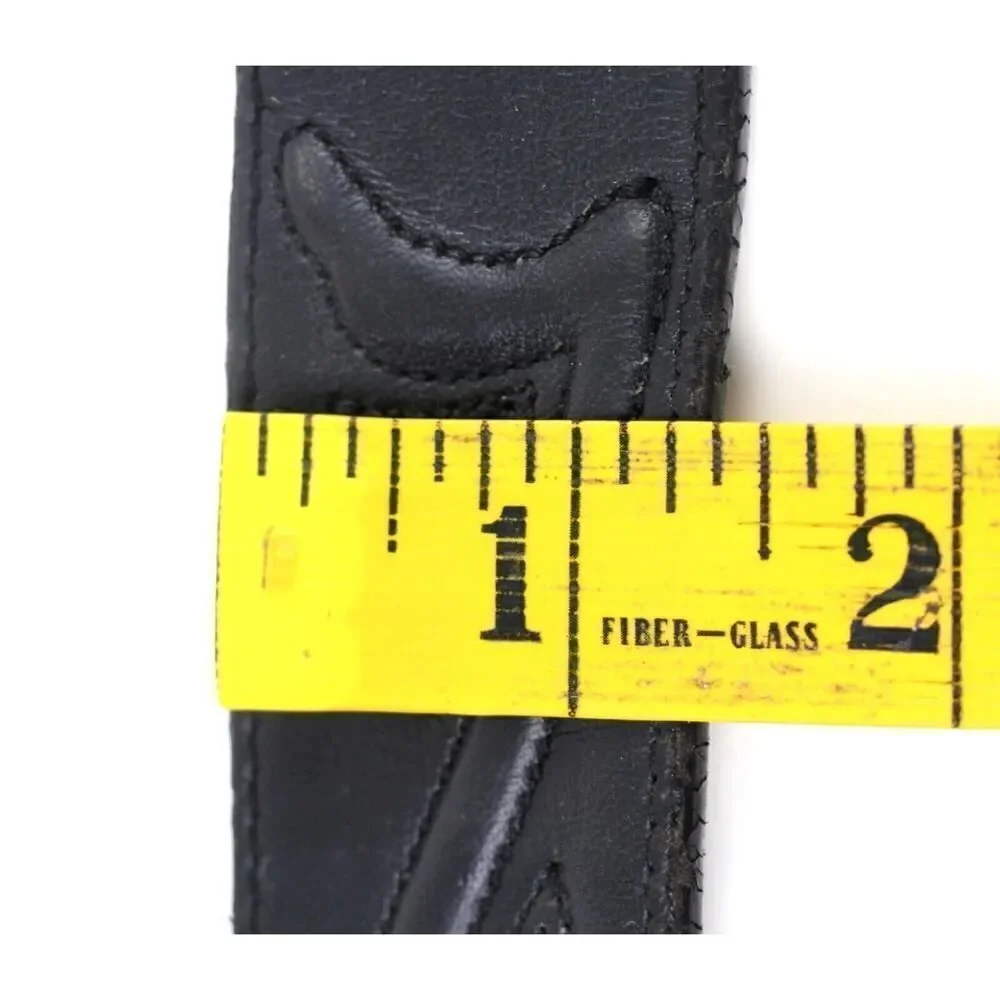 The Great American BLACK GENUINE LEATHER 1 3/8